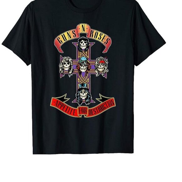 Renee F Other - Guns N Roses Album Tour Merch T-Shirt Rock Band Music Graphic Fan Concert Gif159